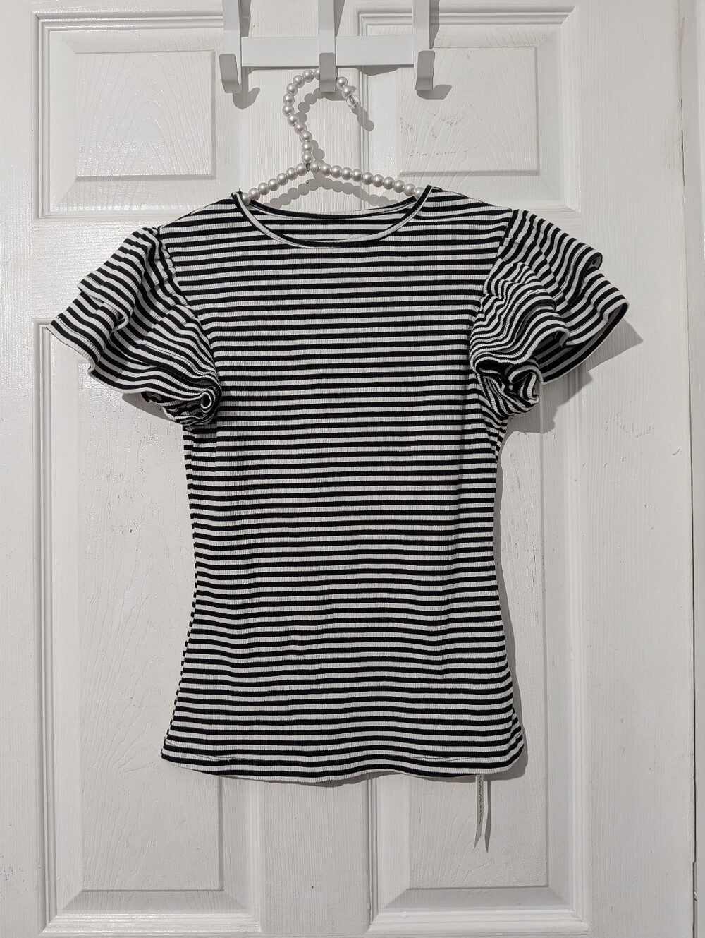 Commense Striped Ribbed Top - Picture 16 of 16